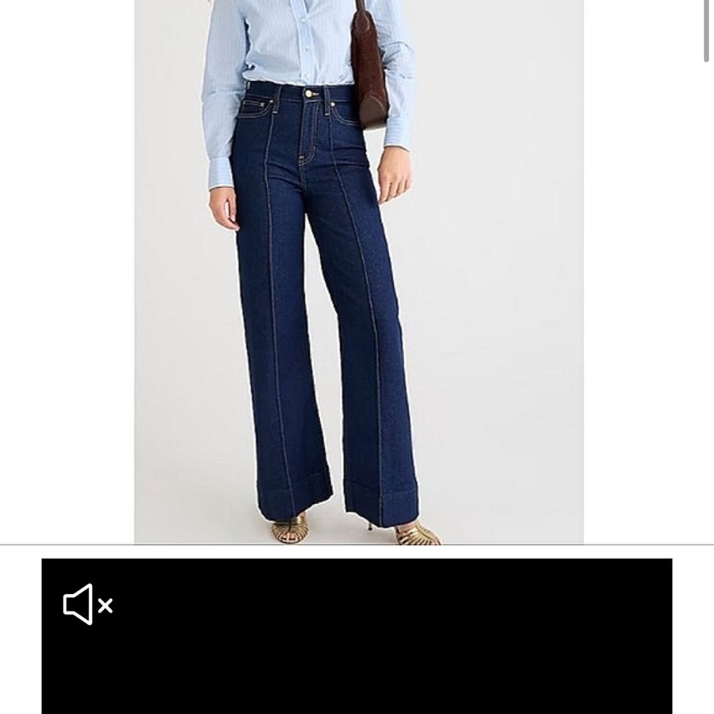 JCrew Pintuck Denim Trouser Size 31